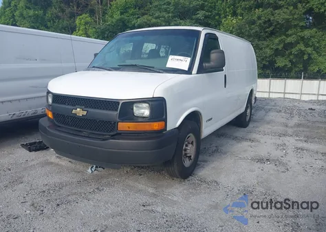 2006 Chevrolet Express Work Van from USA, damaged, VIN 1GCGG25V161204304